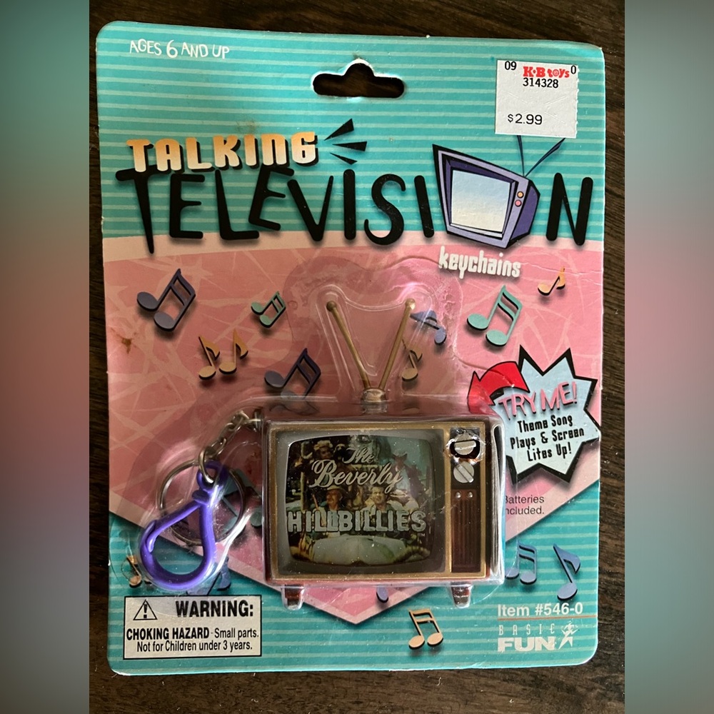 Talking Television Beverly Hillbillies Mini Keychain - Vintage basic fun